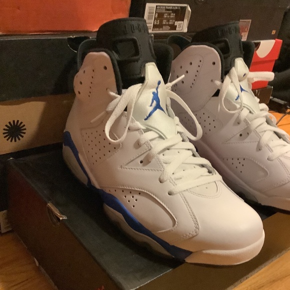 Nike Air Jordan 6 Retro Sport Blue (2014) Mens Size 10 - Picture 3 of 15